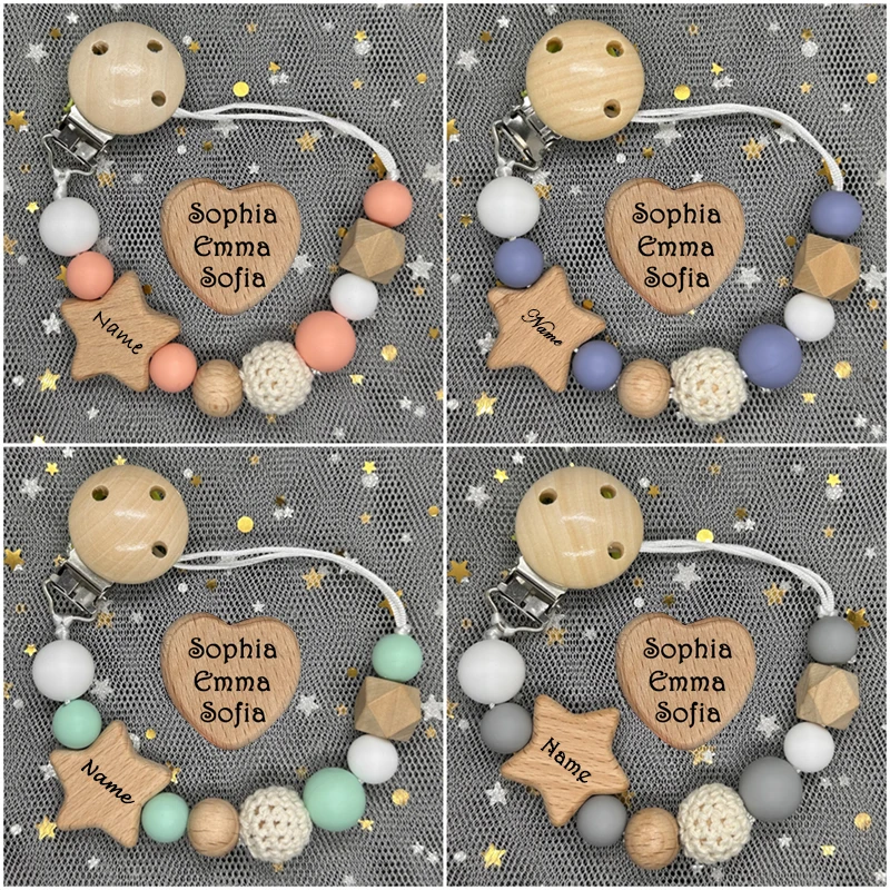 Baby Pacifier Clip - NUEVO Clip de Cadena para Chupete
