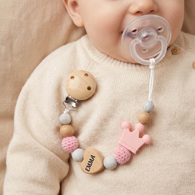 Baby Pacifier Clip - Clip para chupete de bebé personalizado,