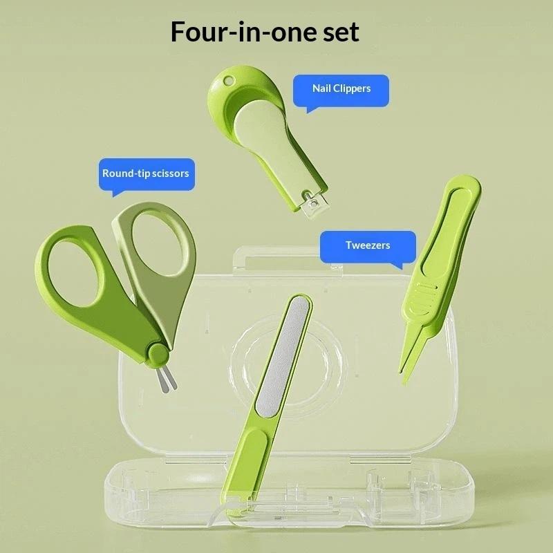 Baby Products Kit Set - Juego de 4 Piezas de Cortauñas