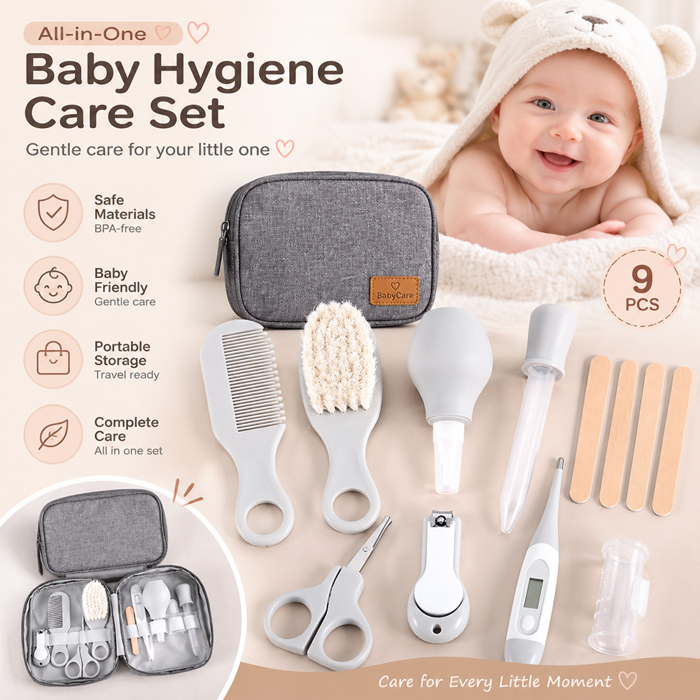 Baby Products Kit Set - Kit de Cuidado para Bebés de