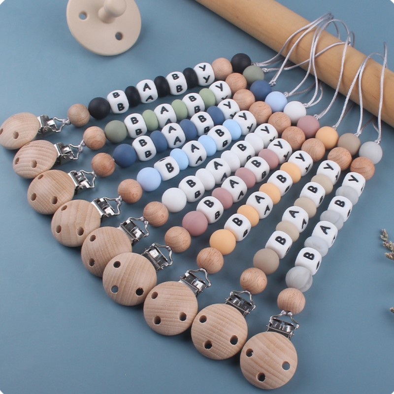 Baby Pacifier Clip - Clip de soporte para chupete, nombre