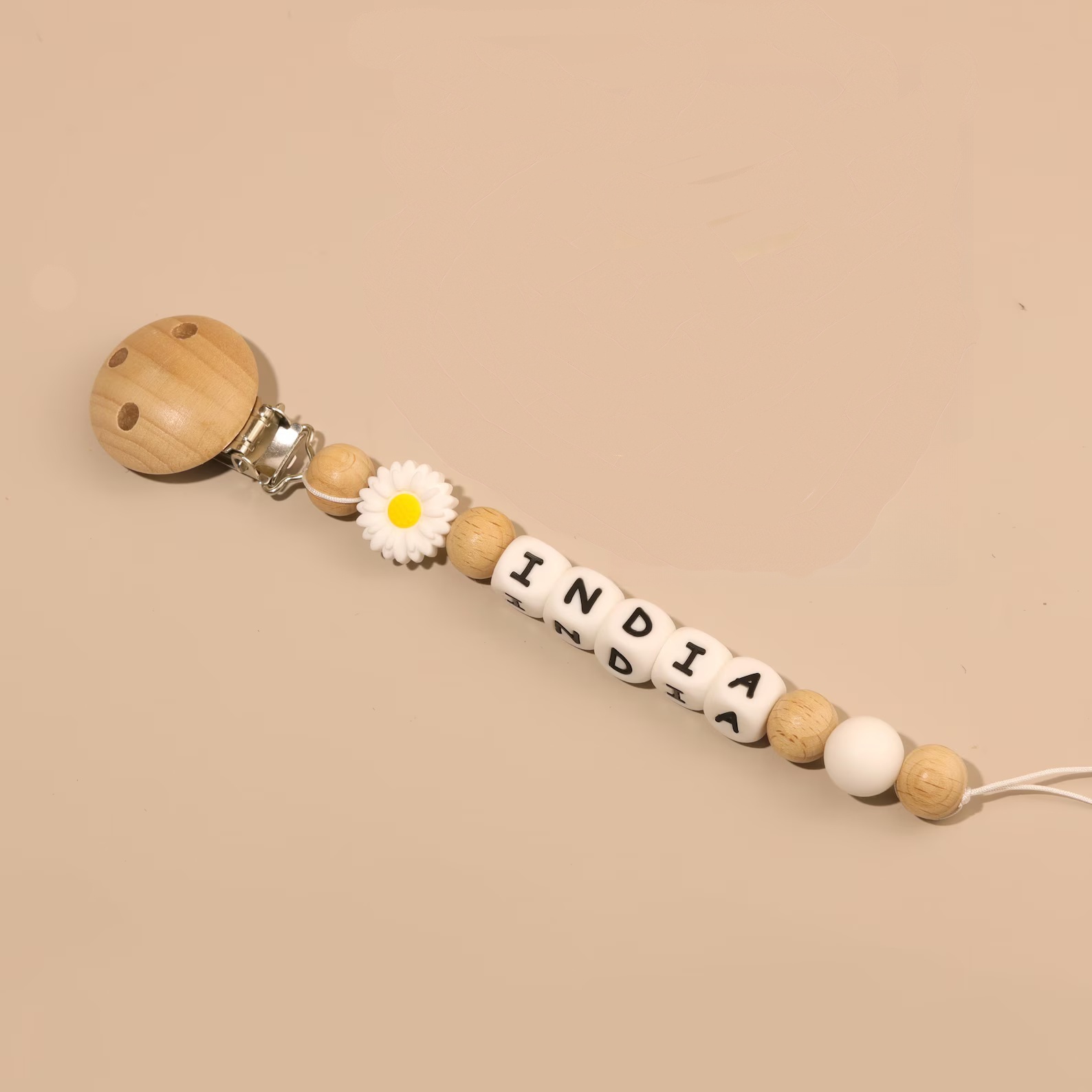 Baby Pacifier Clip - Clips para chupetes de bebé, nombre