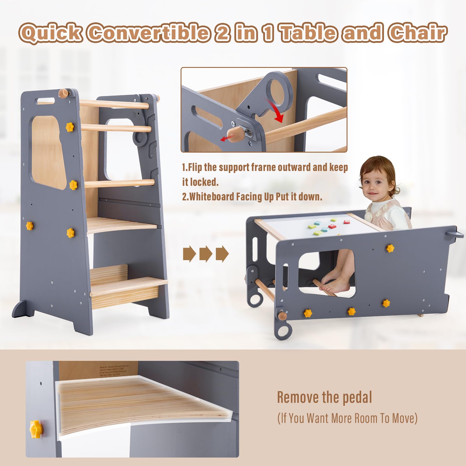 Torre de cocina 4 en 1 para ni - Toddler Learning Tower reseña y precio