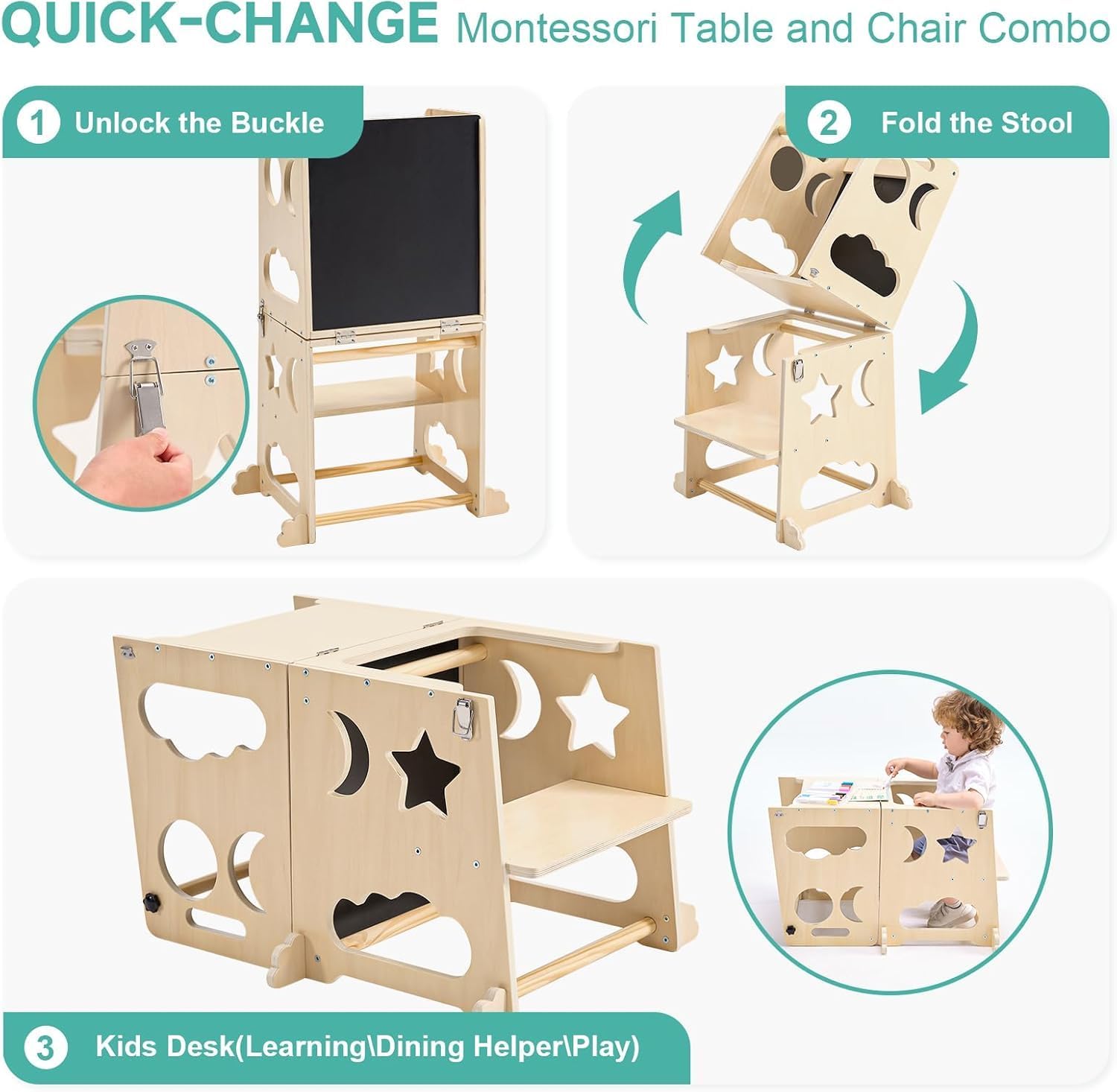 Torre de cocina plegable para  - Toddler Learning Tower reseña y precio