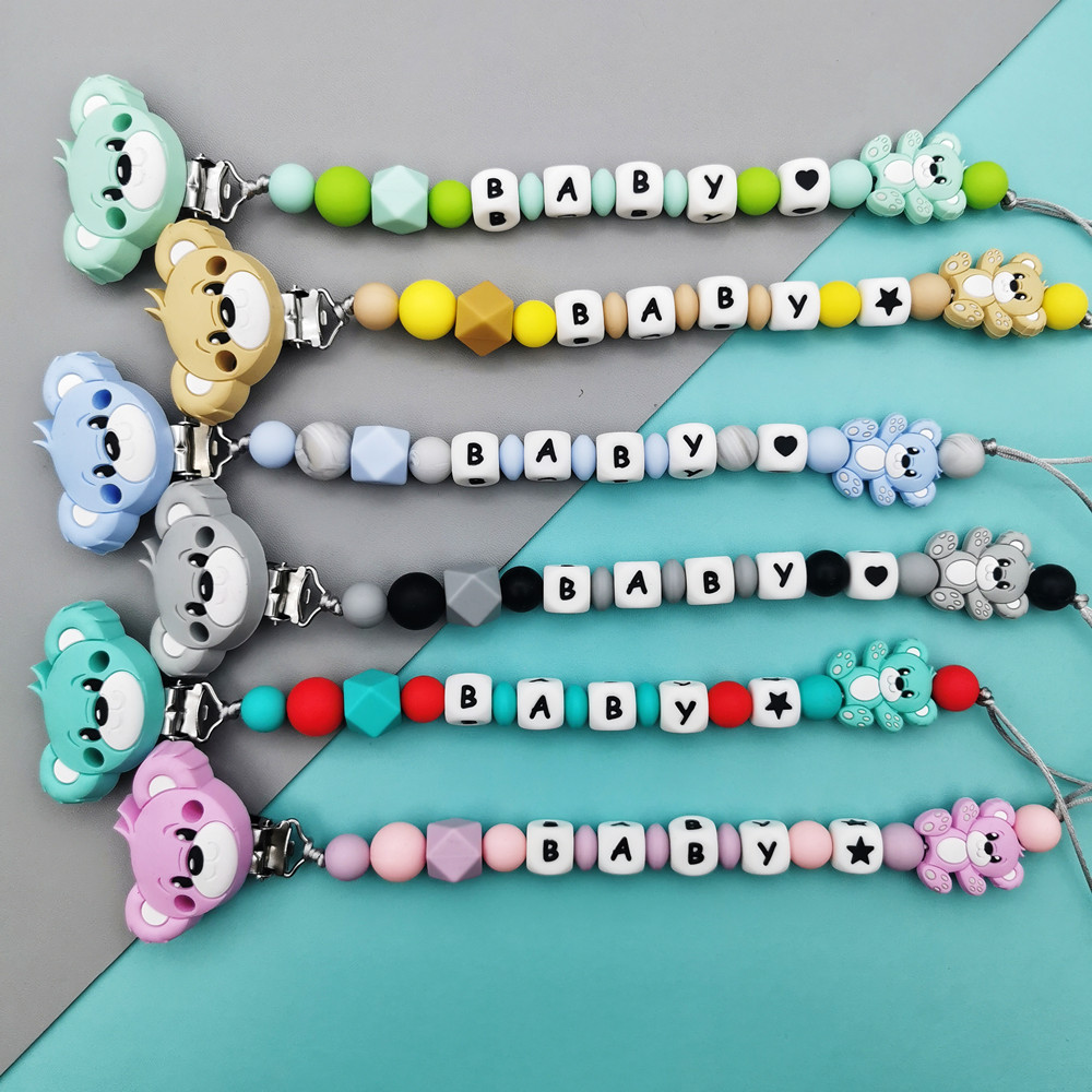 Personalizado inglés ruso sili - Baby Pacifier Clip reseña y precio