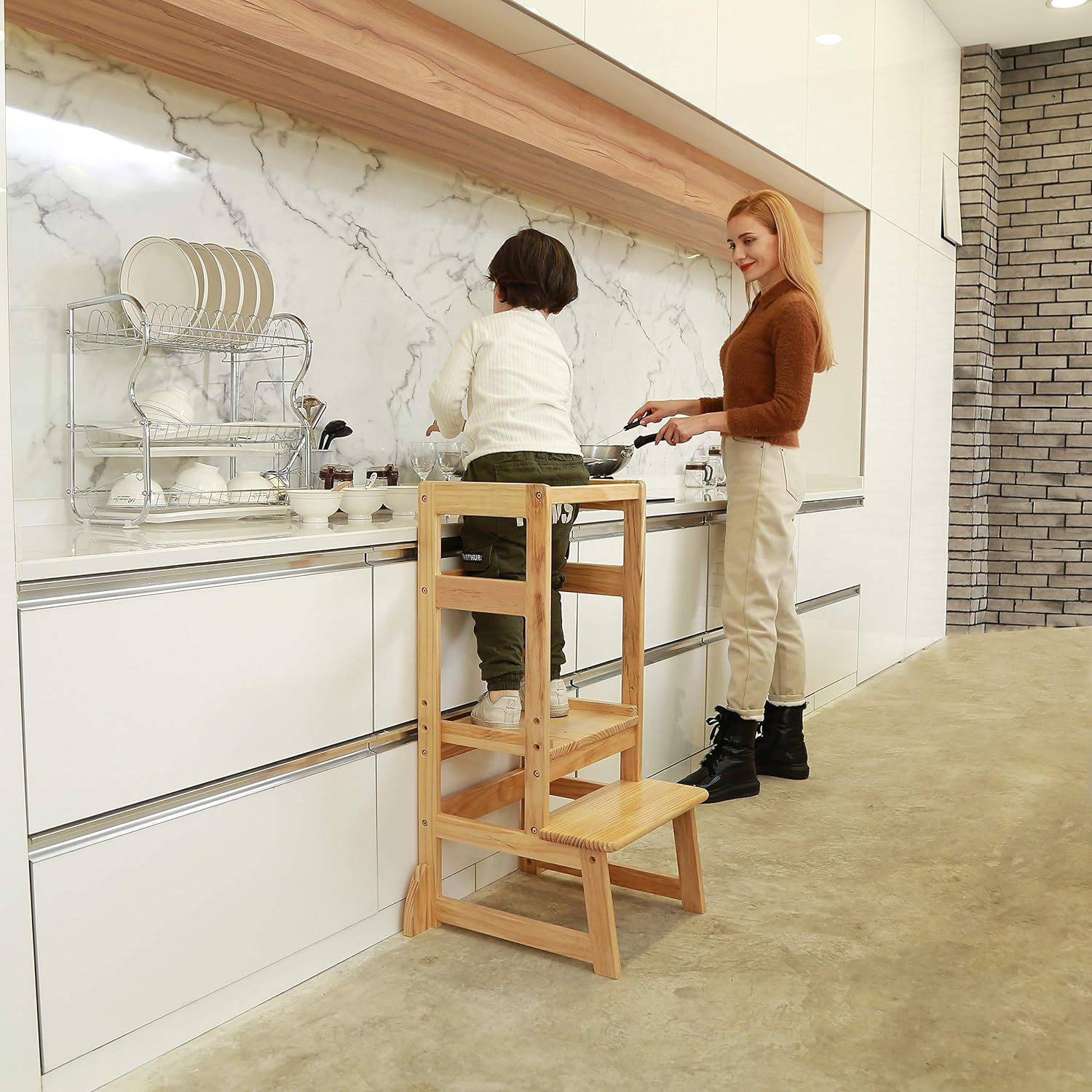 Taburete Escalera con Altura A - Toddler Learning Tower reseña y precio