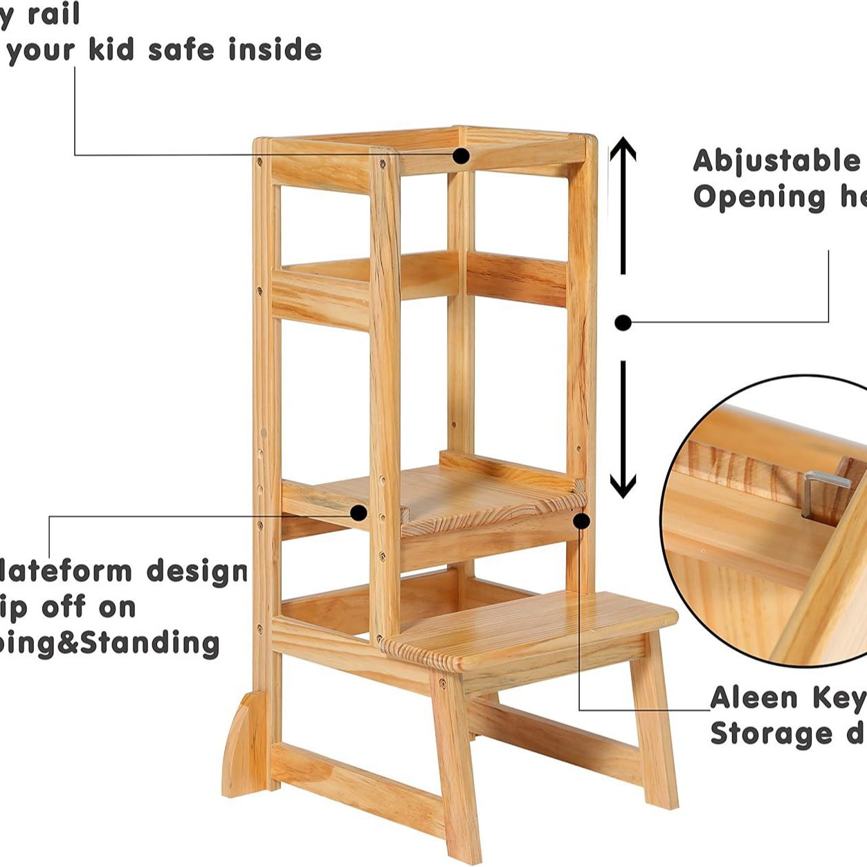 Taburete Escalera con Altura A - Toddler Learning Tower reseña y precio