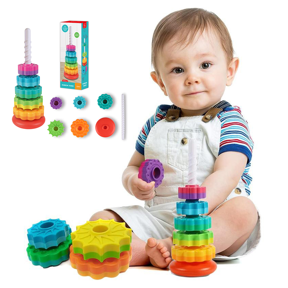 Juguete de torsión de arcoíris - Toddler Learning Tower reseña y precio