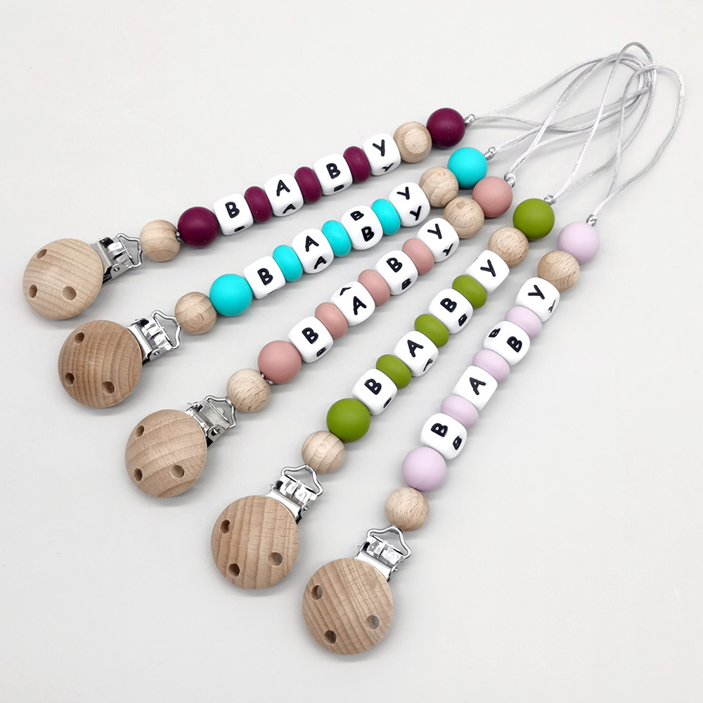 Clips para chupete con nombre  - Baby Pacifier Clip reseña y precio