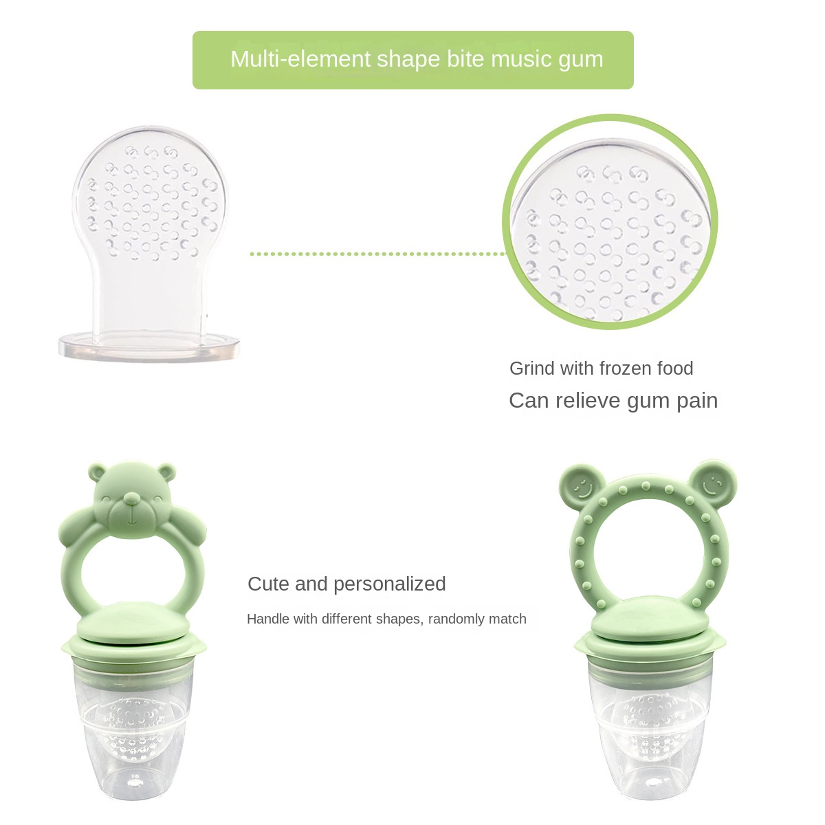 Mordedor de silicona de grado  - Baby Products Eco Friendly reseña y precio