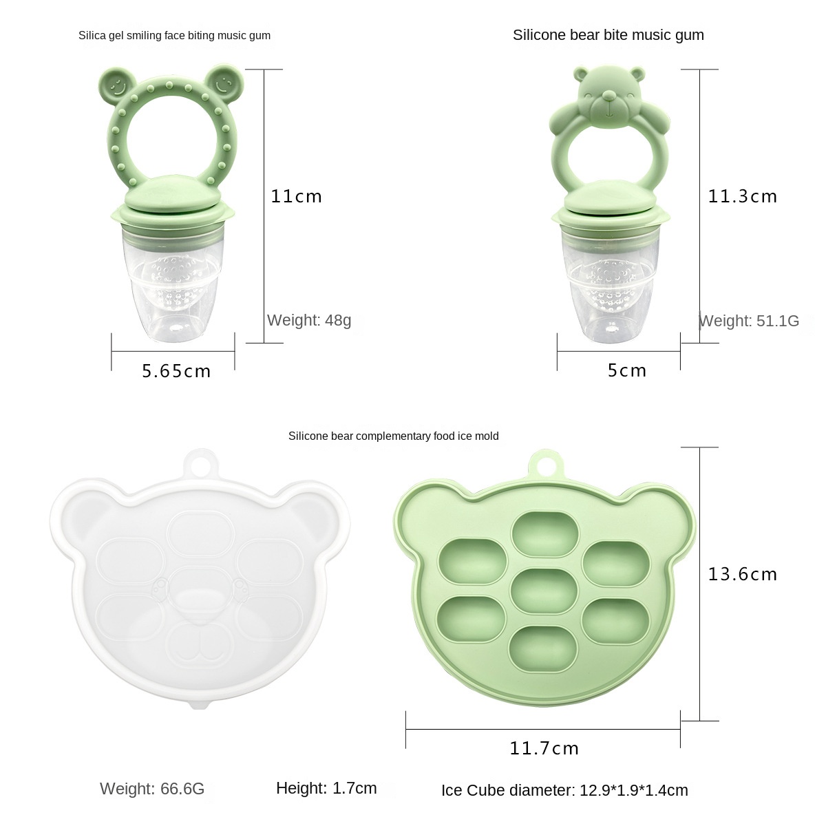Mordedor de silicona de grado  - Baby Products Eco Friendly reseña y precio
