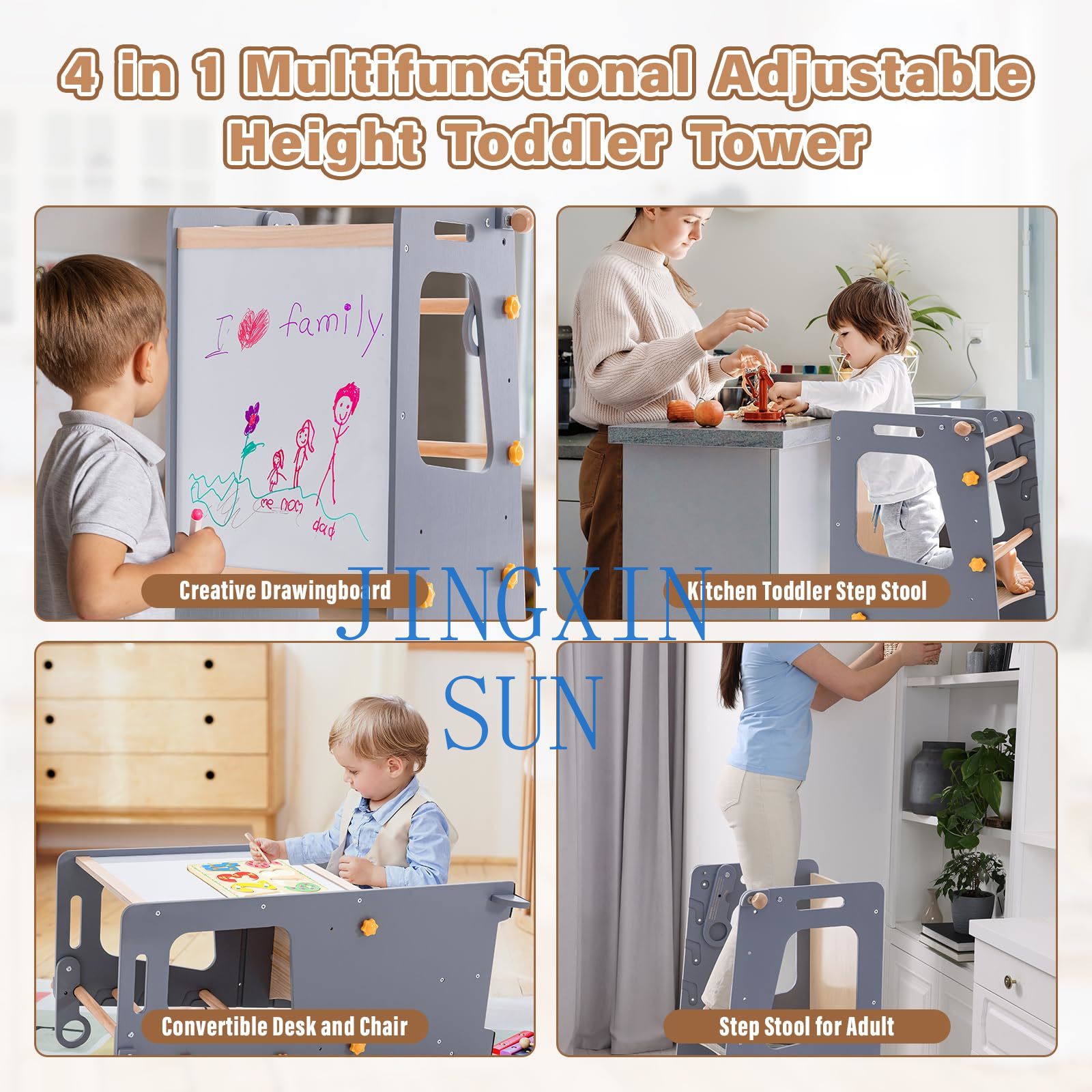Torre de cocina 4 en 1 para ni - Toddler Learning Tower reseña y precio